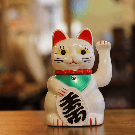 White Money Cat – 15cm