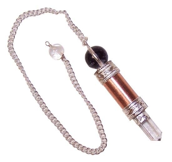 Copper Pendulum – Amethyst & Quartz