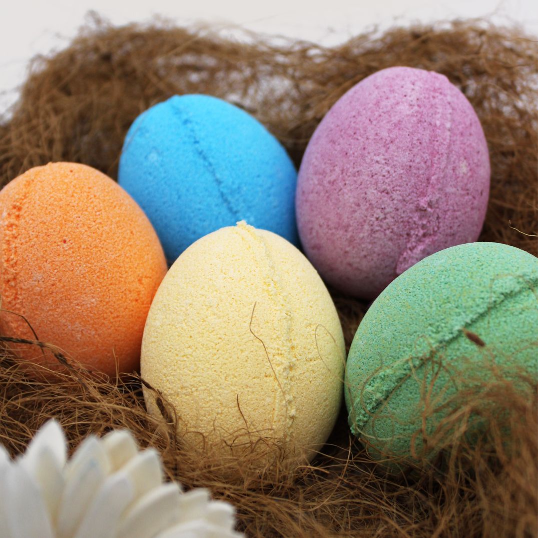 Blueberry Bath Bomb Eggs – Set of 6