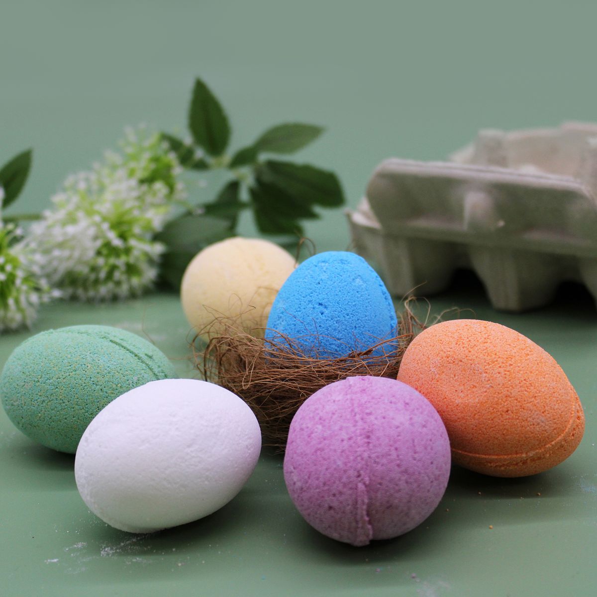 Mango Bath Bomb Eggs – Set of 6