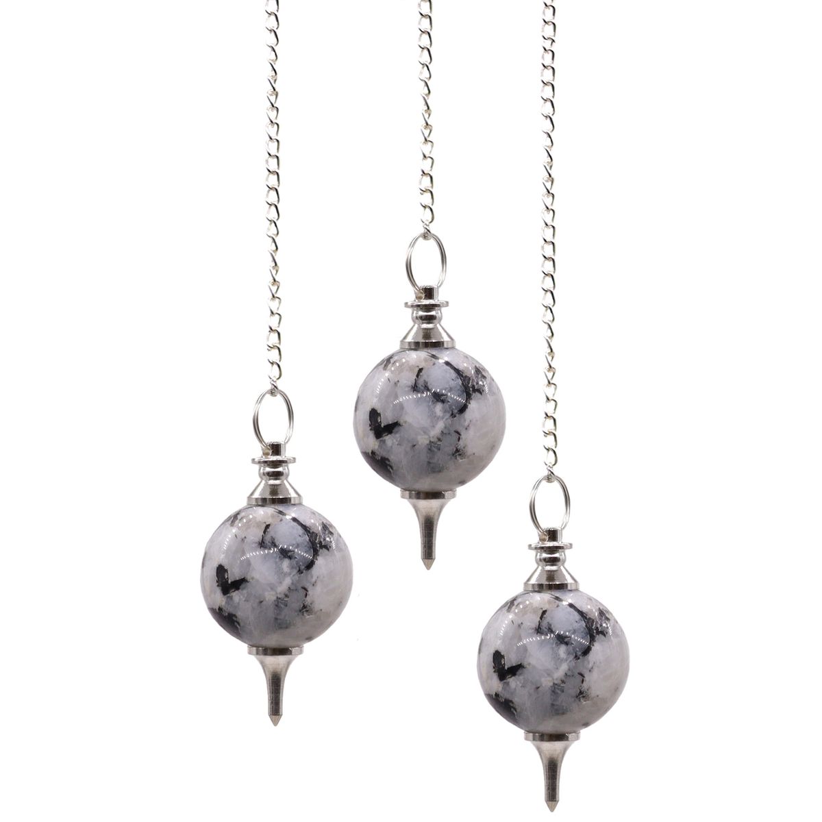 Rainbow Moonstone Sphere Pendulum