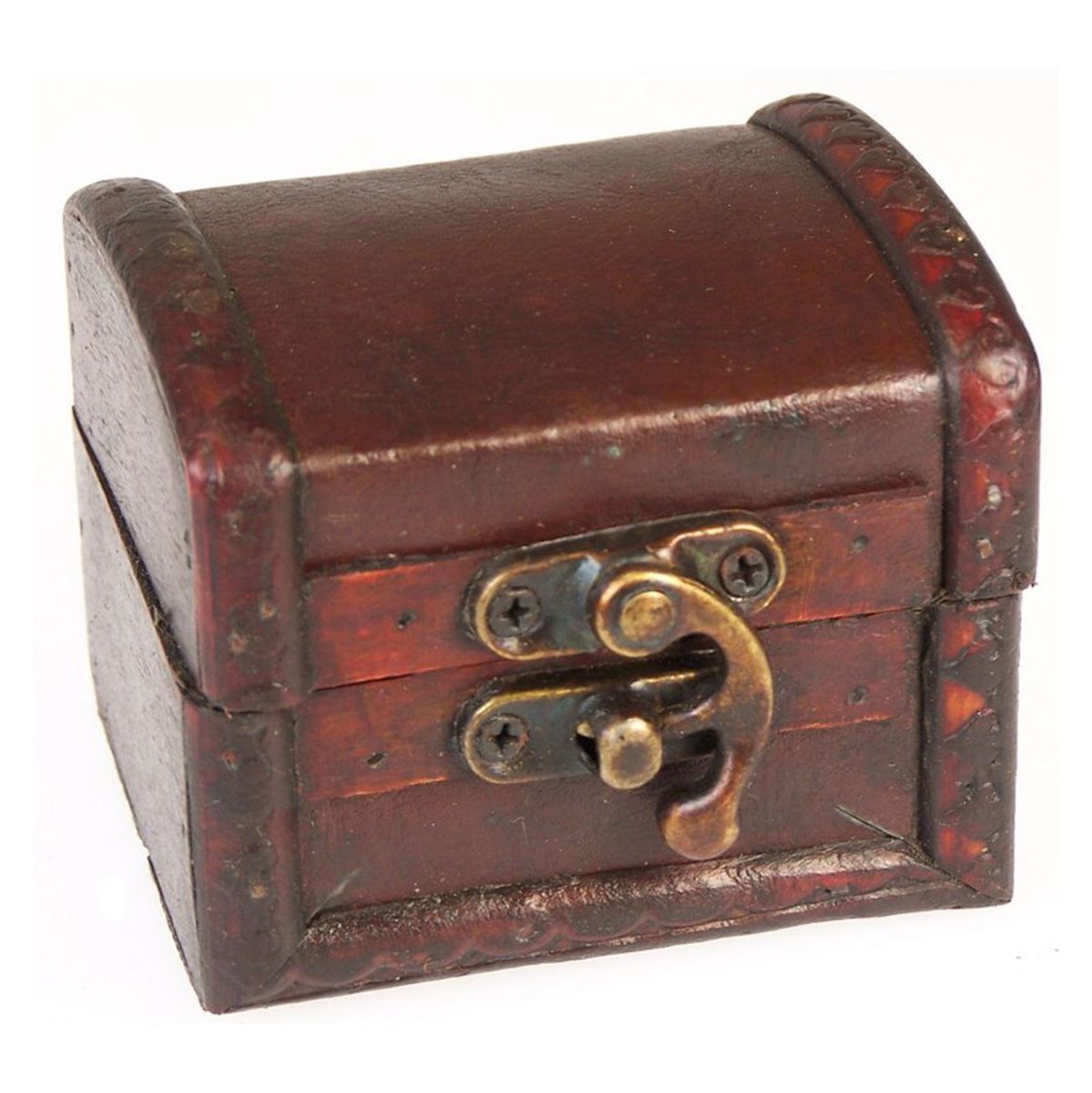 Colonial Trinket Box – Leather Effect, Medium