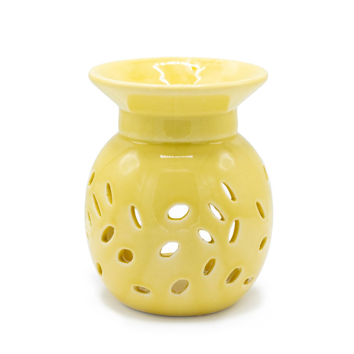 Floral Oil Burner – Yellow
