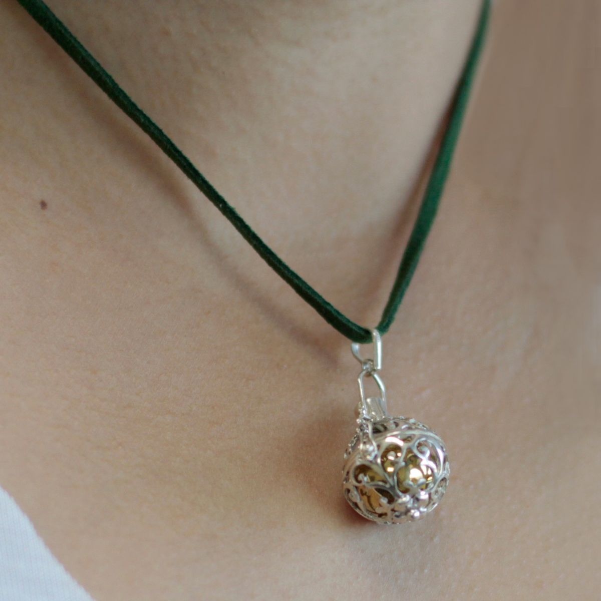 Silver Angel Bell – Romance, 18mm