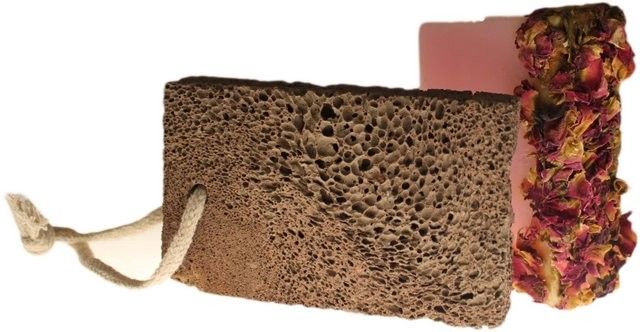 Volcanic Foot Stone – Square Soap Shape