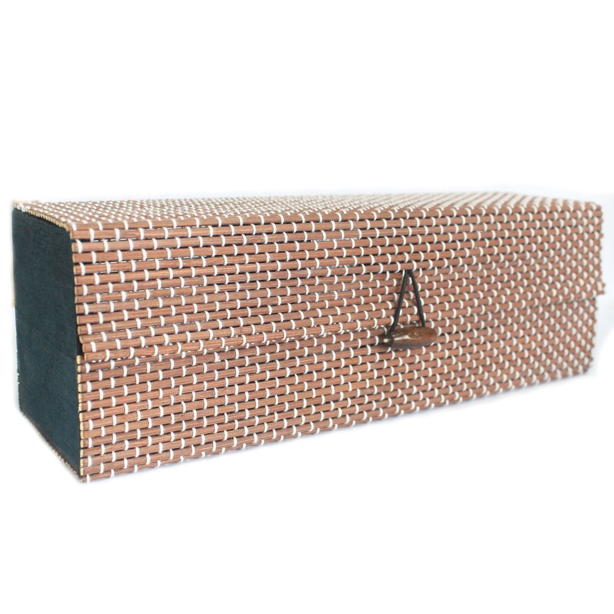 Fine Bamboo Triple Candle Box