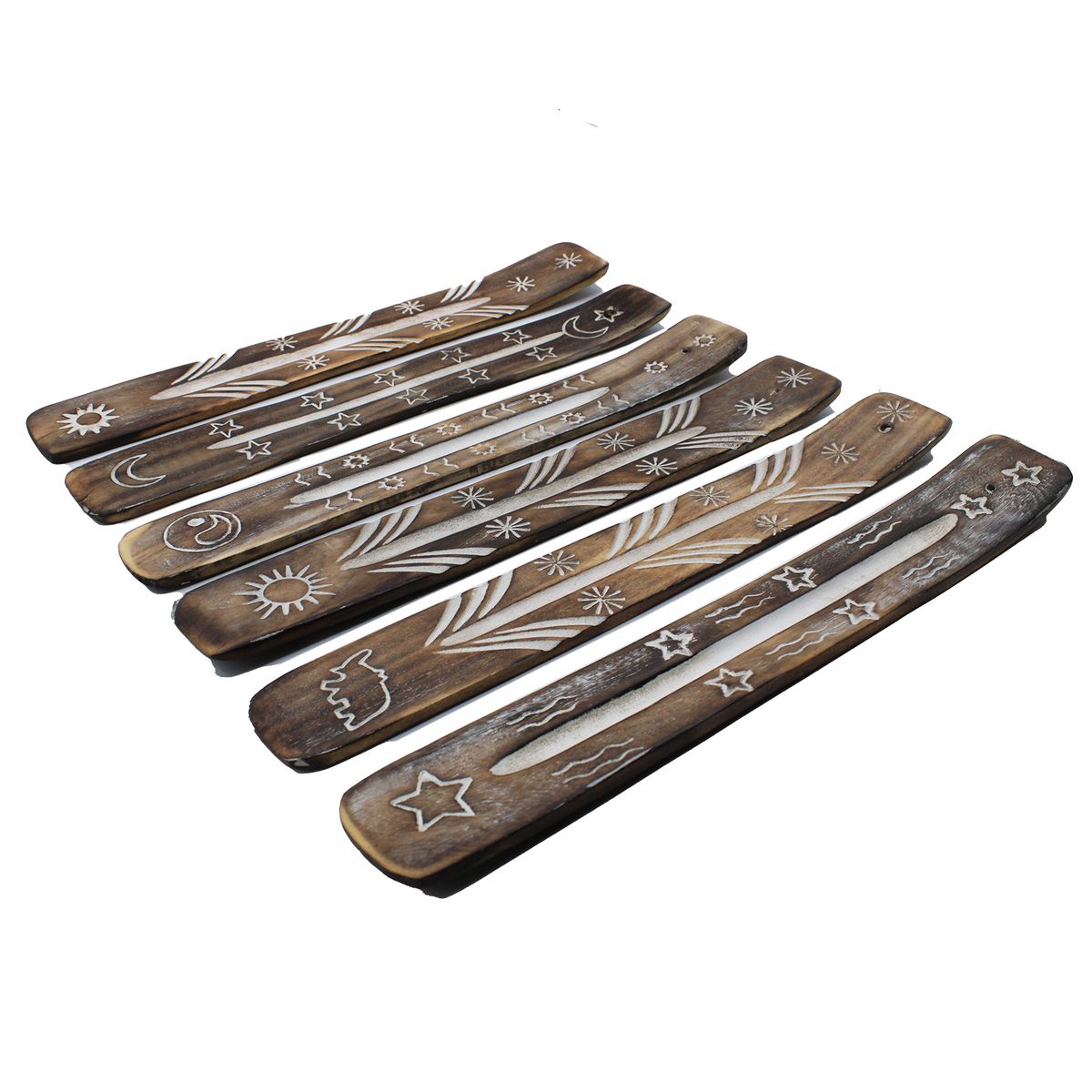 Whitewashed Simple Incense Holder