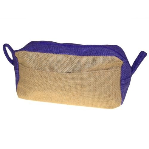 Jute Toiletry Bag – Natural & Lavender