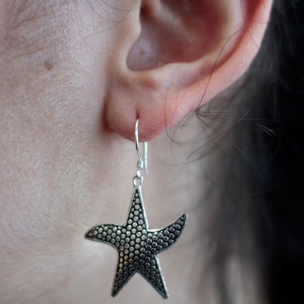 Silver Earrings – Starfish