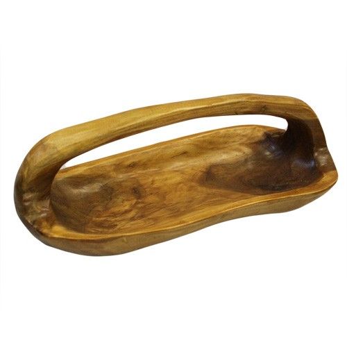 Teak Bowl with Handle – 30cm