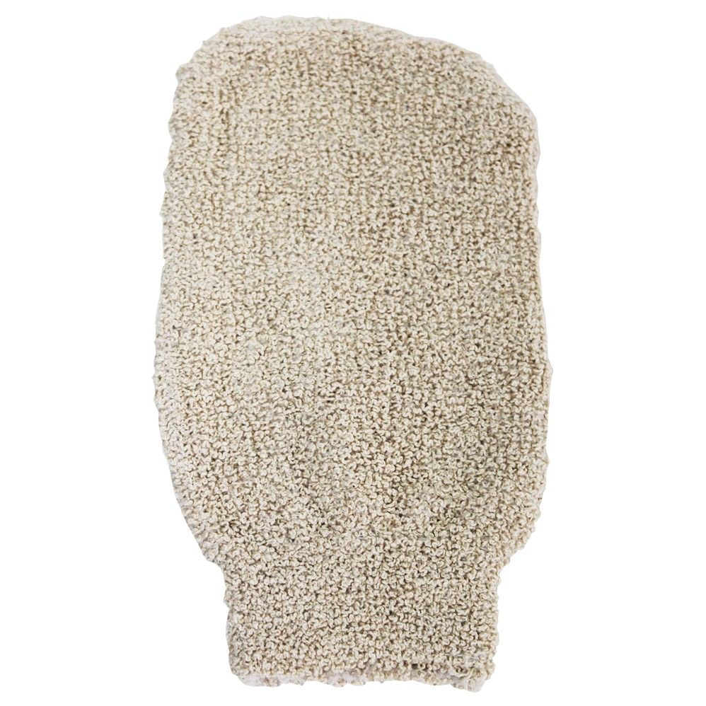 Snug Jute Mix Bath Mitt – Cream