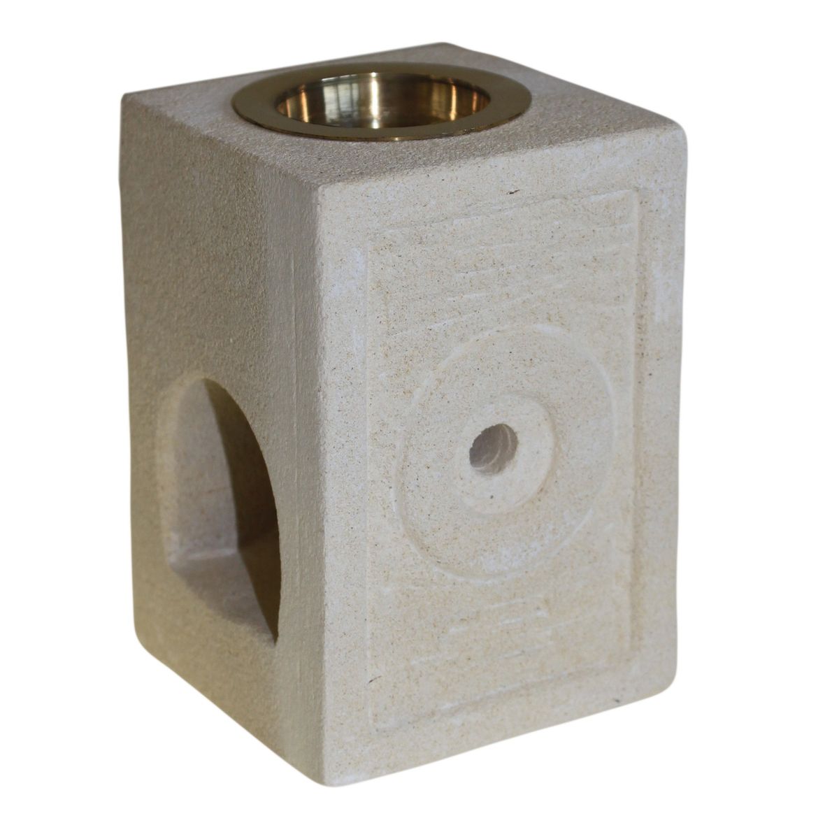 Stone Oil Burner – Square Moorish
