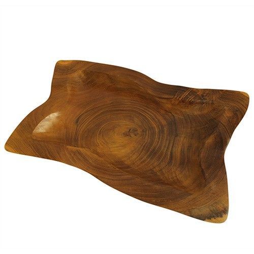Teak Root Square Plate – 20cm