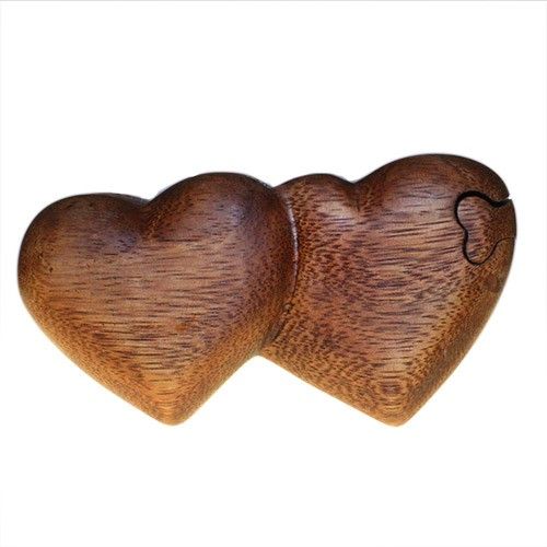Bali Magic Box Wooden Puzzle Box – Twin Hearts