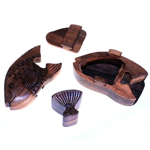 Bali Magic Box Wooden Puzzle Box – Fat Fish