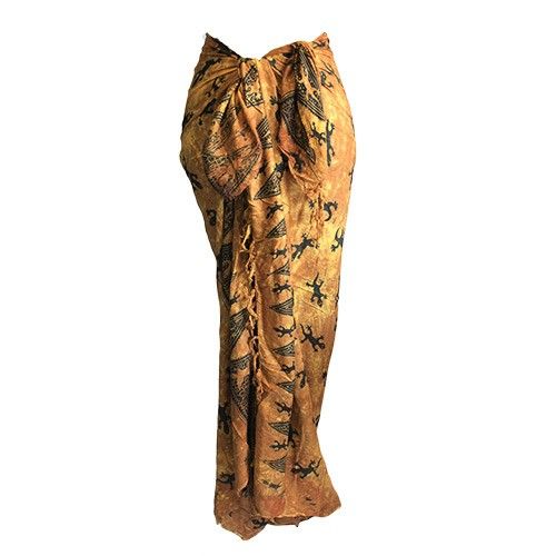 Bali Gecko Sarong – Chocolate