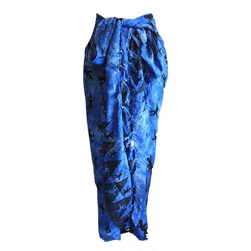 Bali Gecko Sarong – Blue