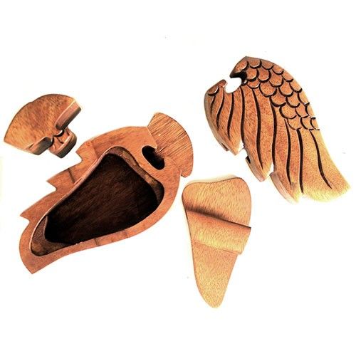 Bali Magic Box Wooden Puzzle Box – Angel Wing