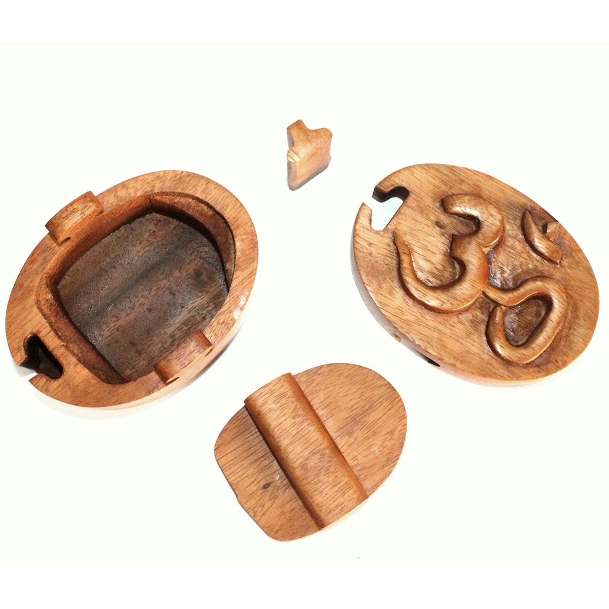 Bali Magic Box Wooden Puzzle Box – Om