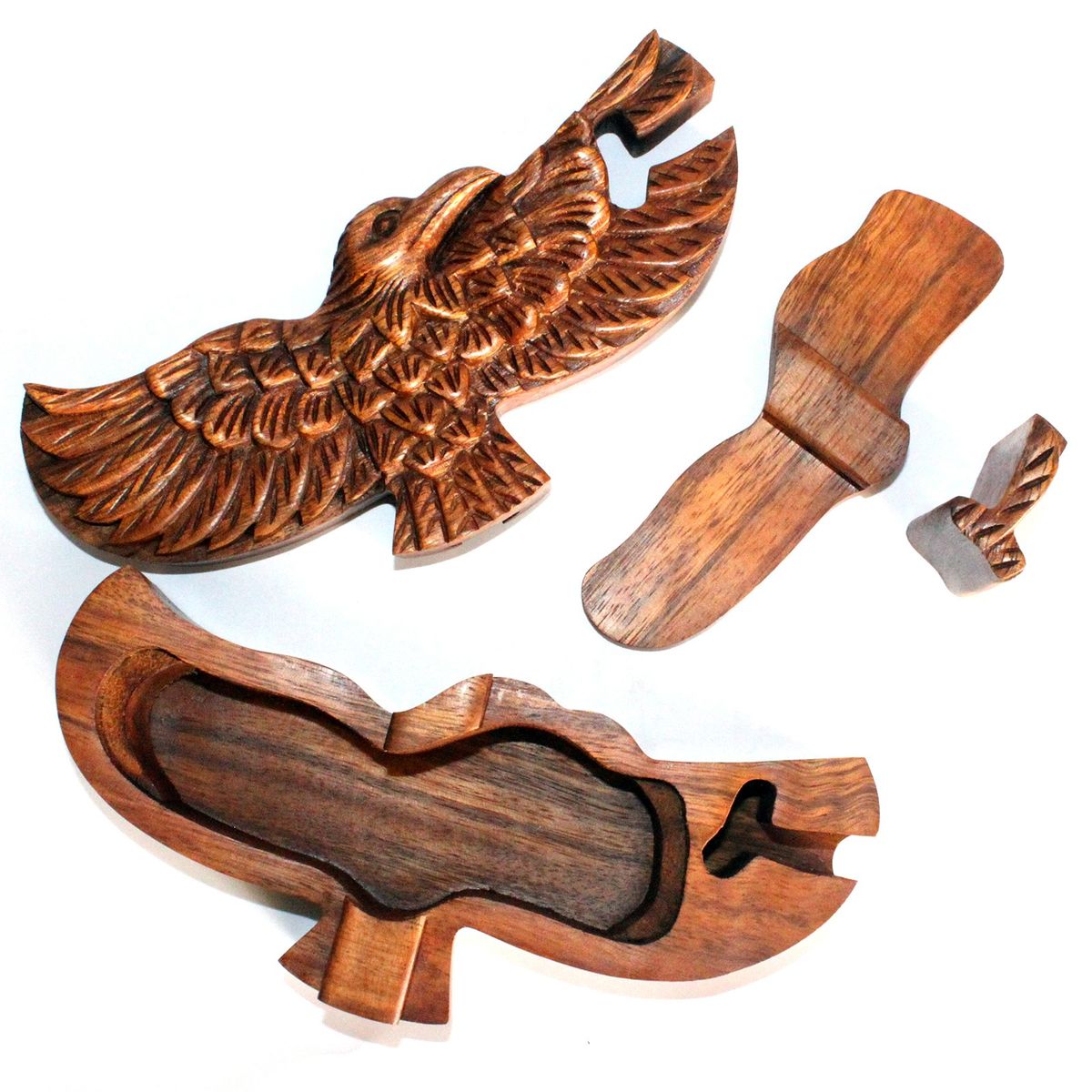 Bali Magic Box Wooden Puzzle Box – Spread Eagle