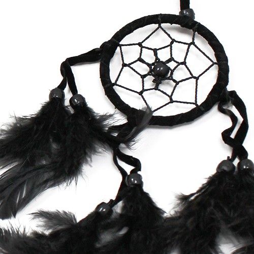 Bali Dreamcatcher – Small Round, Black/White/Red