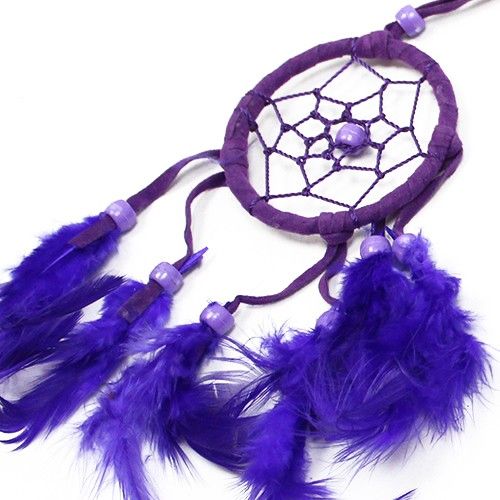 Bali Dreamcatcher – Small Round, Turquoise/Pink/Purple