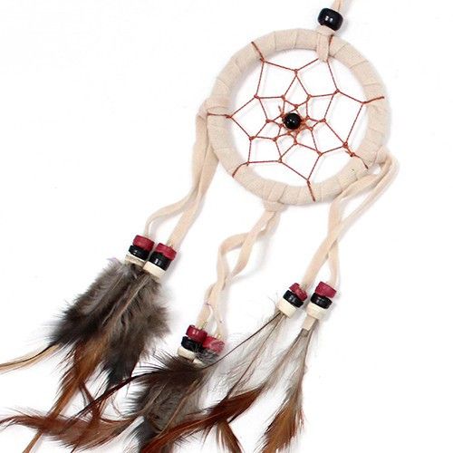 Bali Dreamcatcher – Small Round, Cream/Coffee/Chocolate