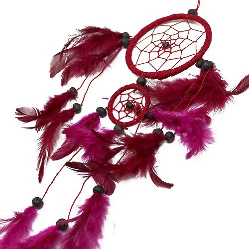 Bali Dreamcatcher – Medium Round, Black/White/Red