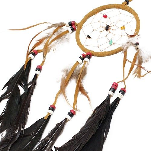 Bali Dreamcatcher – Medium Round, Cream/Coffee/Chocolate
