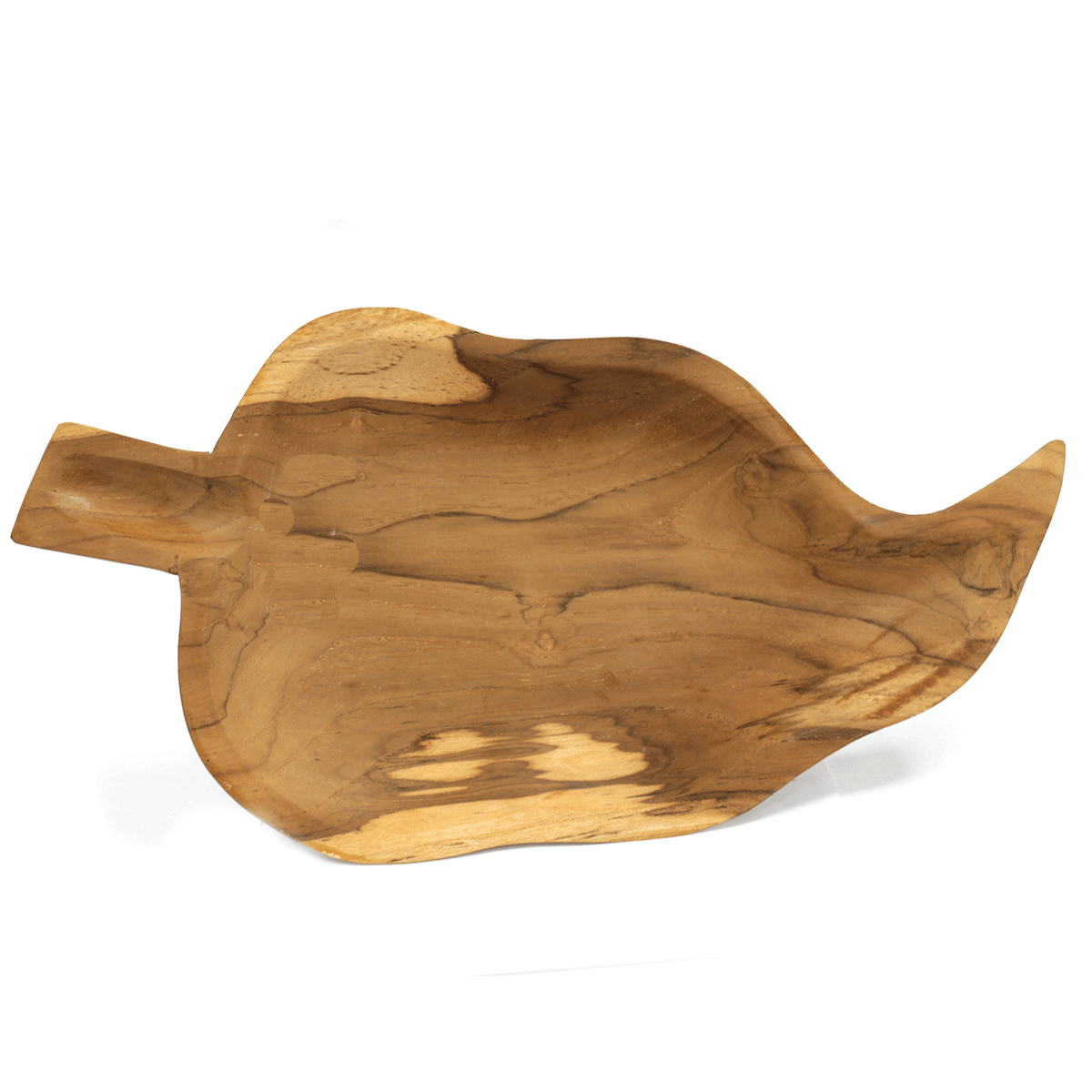 Teak Leaf Shaped Bowl – 32cm