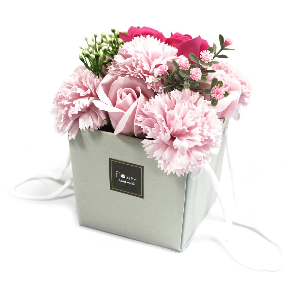 Soap Flower Bouquet – Pink Rose & Carnation