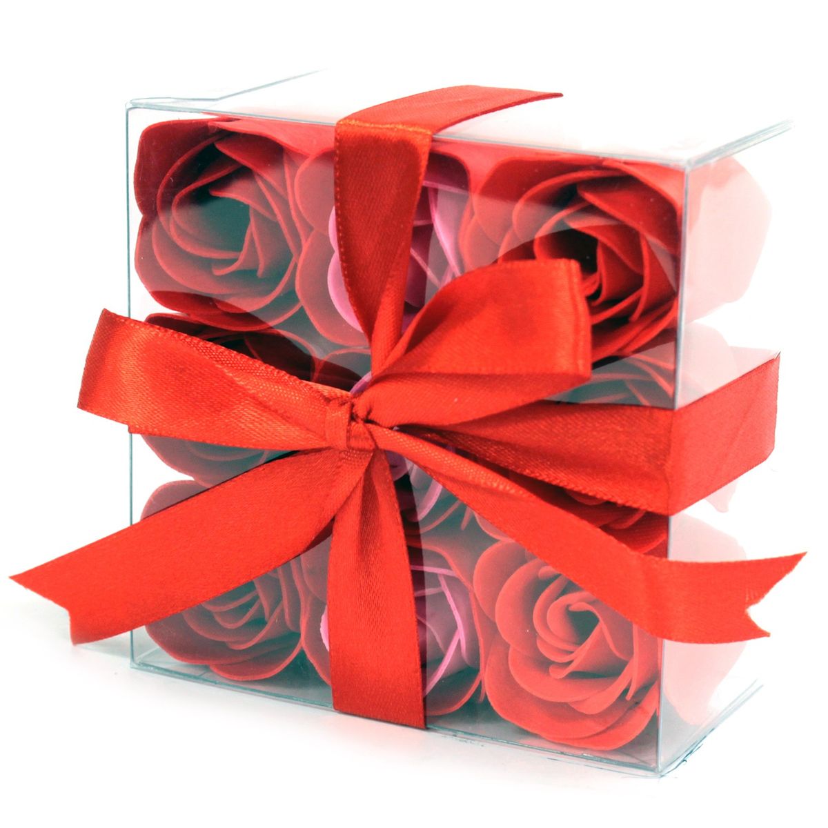 Soap Flowers – Red Roses, Set of 9