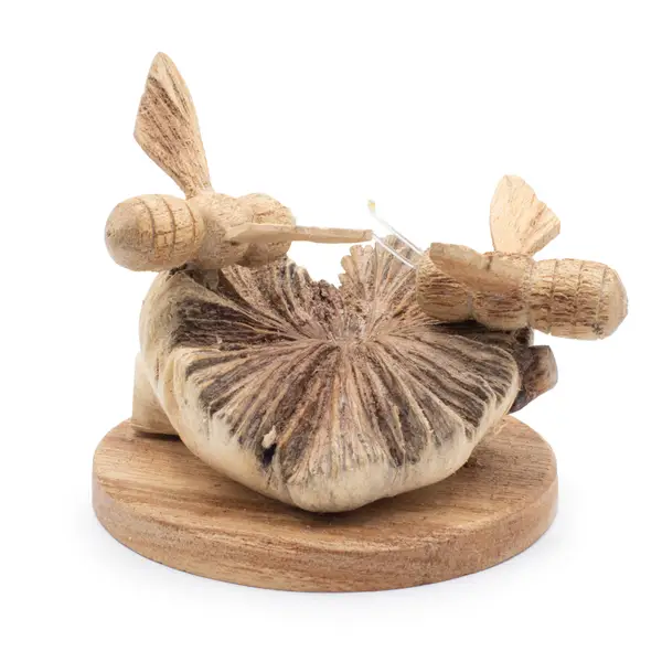 Parasite Wood Carving – Bees in the Works