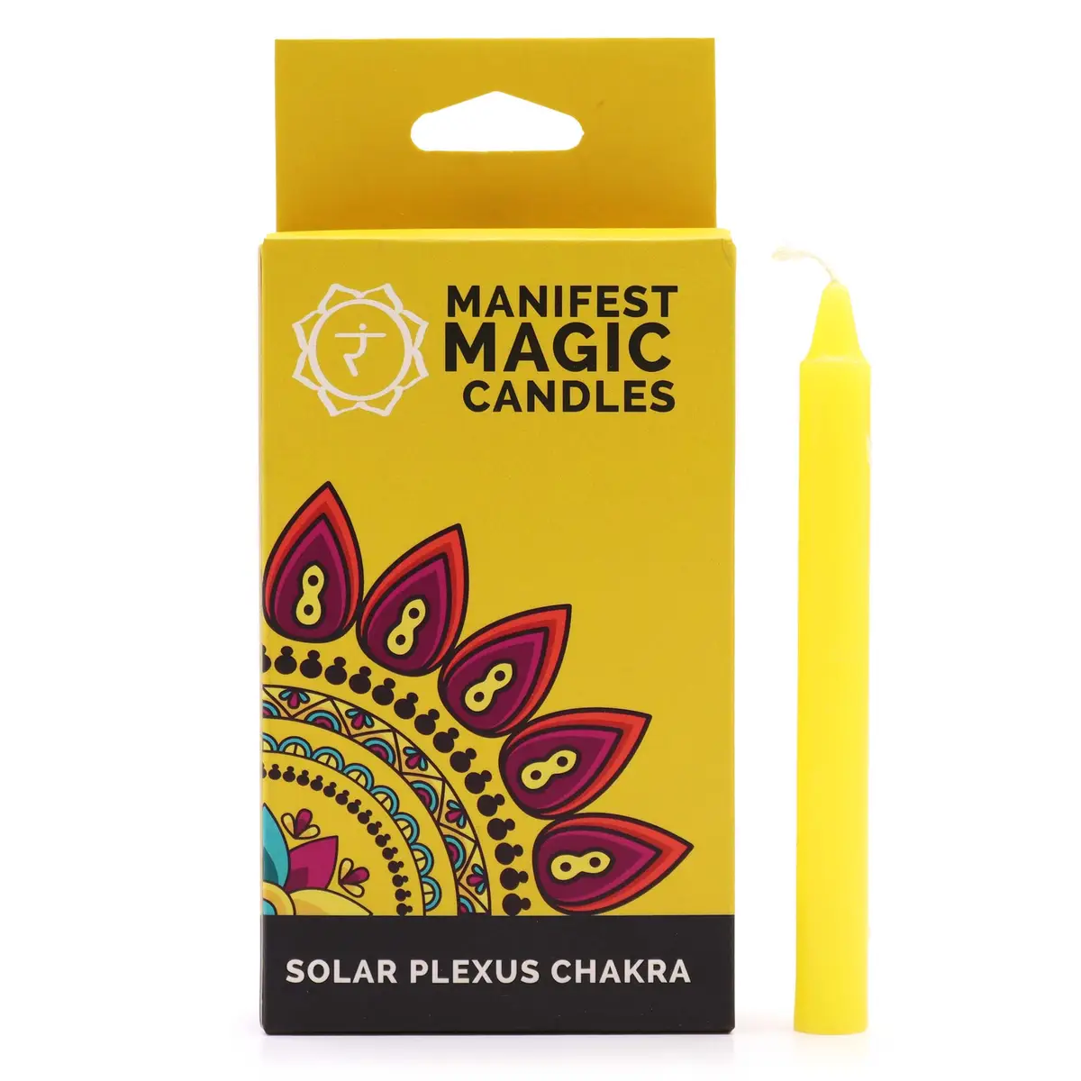 Manifest Magic Spell Candles – Yellow, Solar Plexus Chakra, Pack of 12