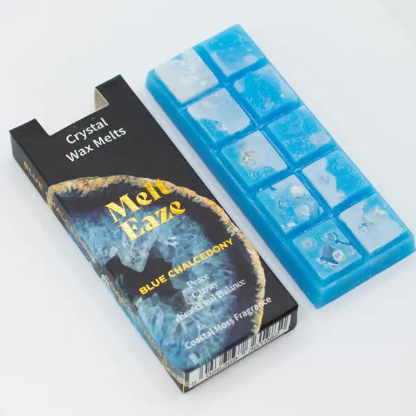 MeltEaze Aquamarine Wave Wax Melts – Coastal Moss, 50g