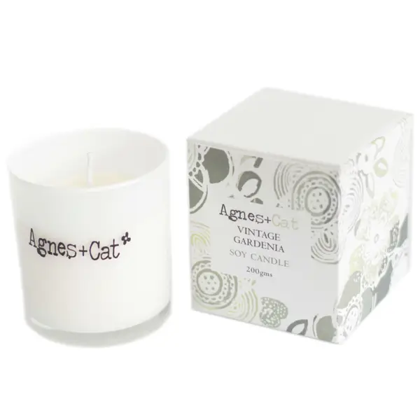 Agnes + Cat Votive Candle – Vintage Gardenia