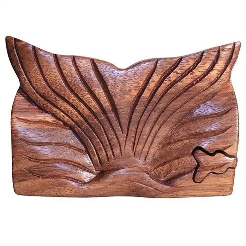 Bali Magic Box Wooden Puzzle Box – Whale Tail Fin