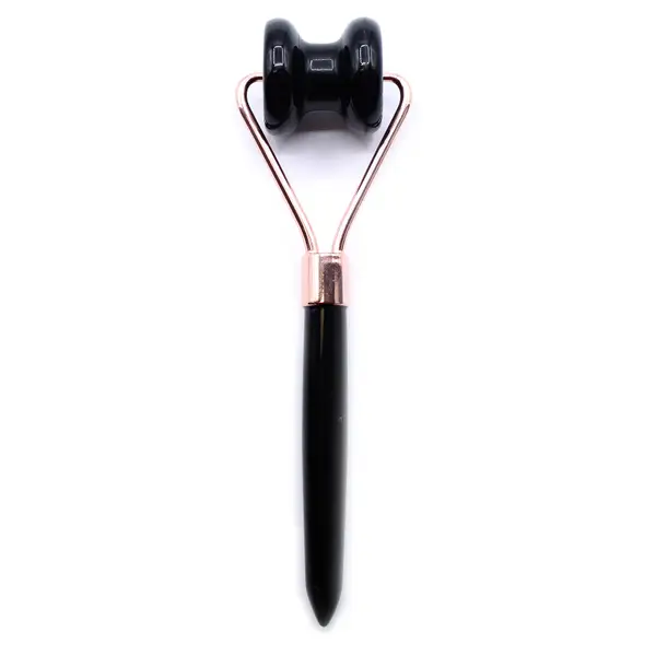 Gemstone Jawline Roller – Black Obsidian