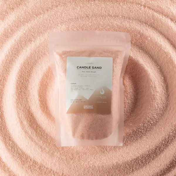 Fragranced Candle Sand – Cobalt, Taupe Orange, 300g