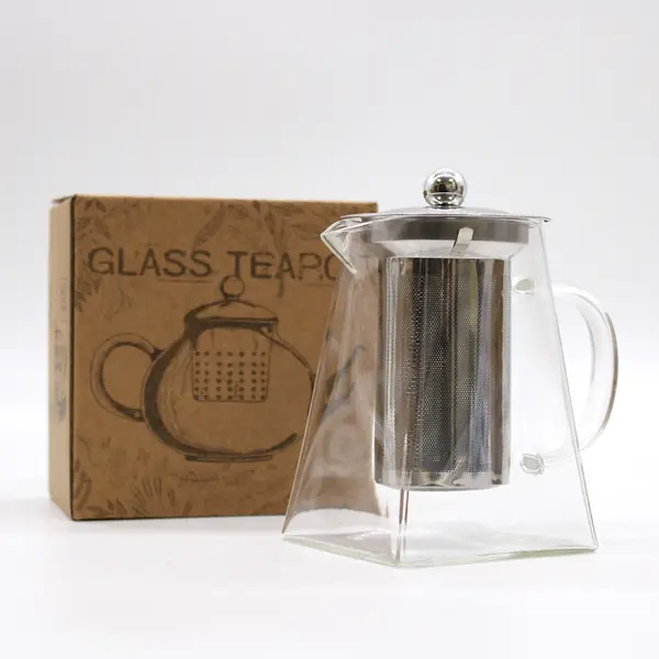 Glass Infuser Teapot – Tower, 750ml, Gift Boxed